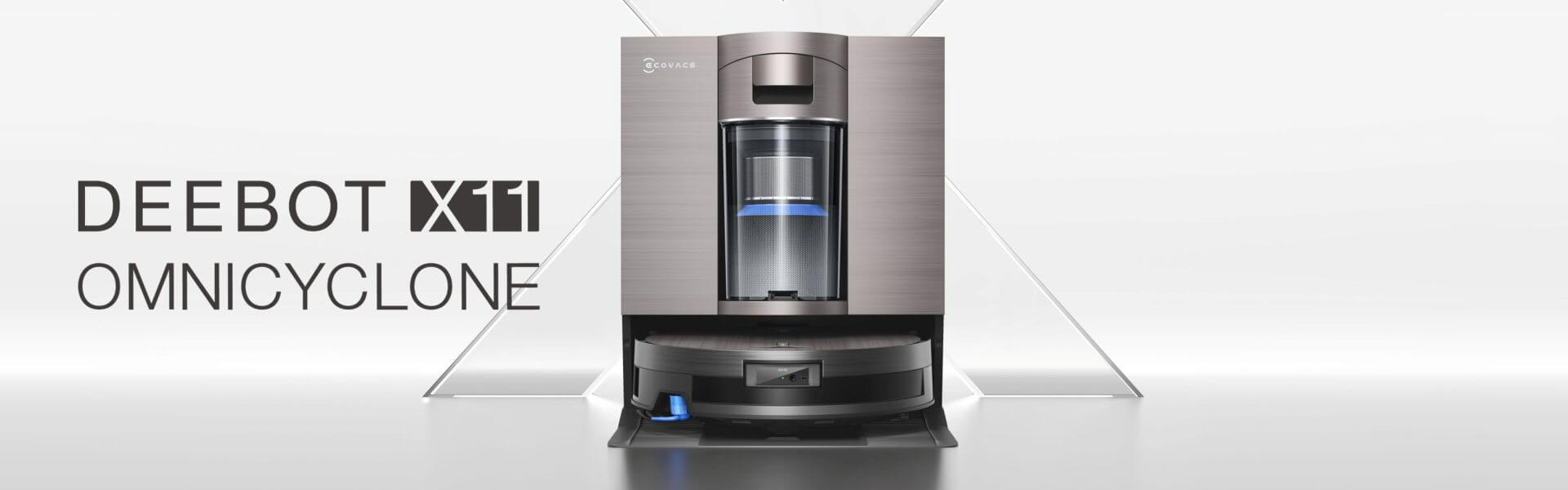 1 1920x600 2v1 smart robotický vysávač ECOVACS DEEBOT X11 OMNICYCLONE
